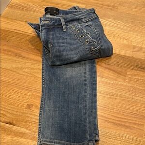 White House Black Market Straight Leg Blue Jeans